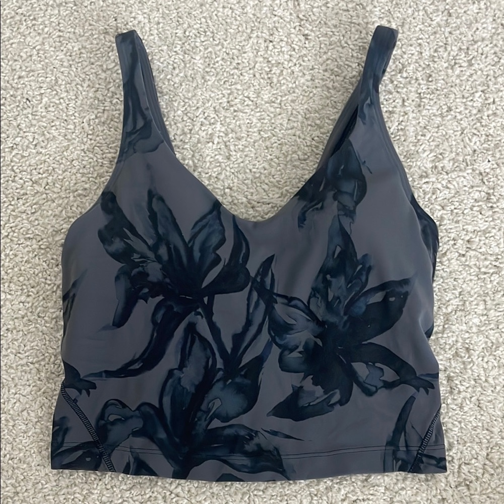 Lululemon Floral Black Women's Align Tank